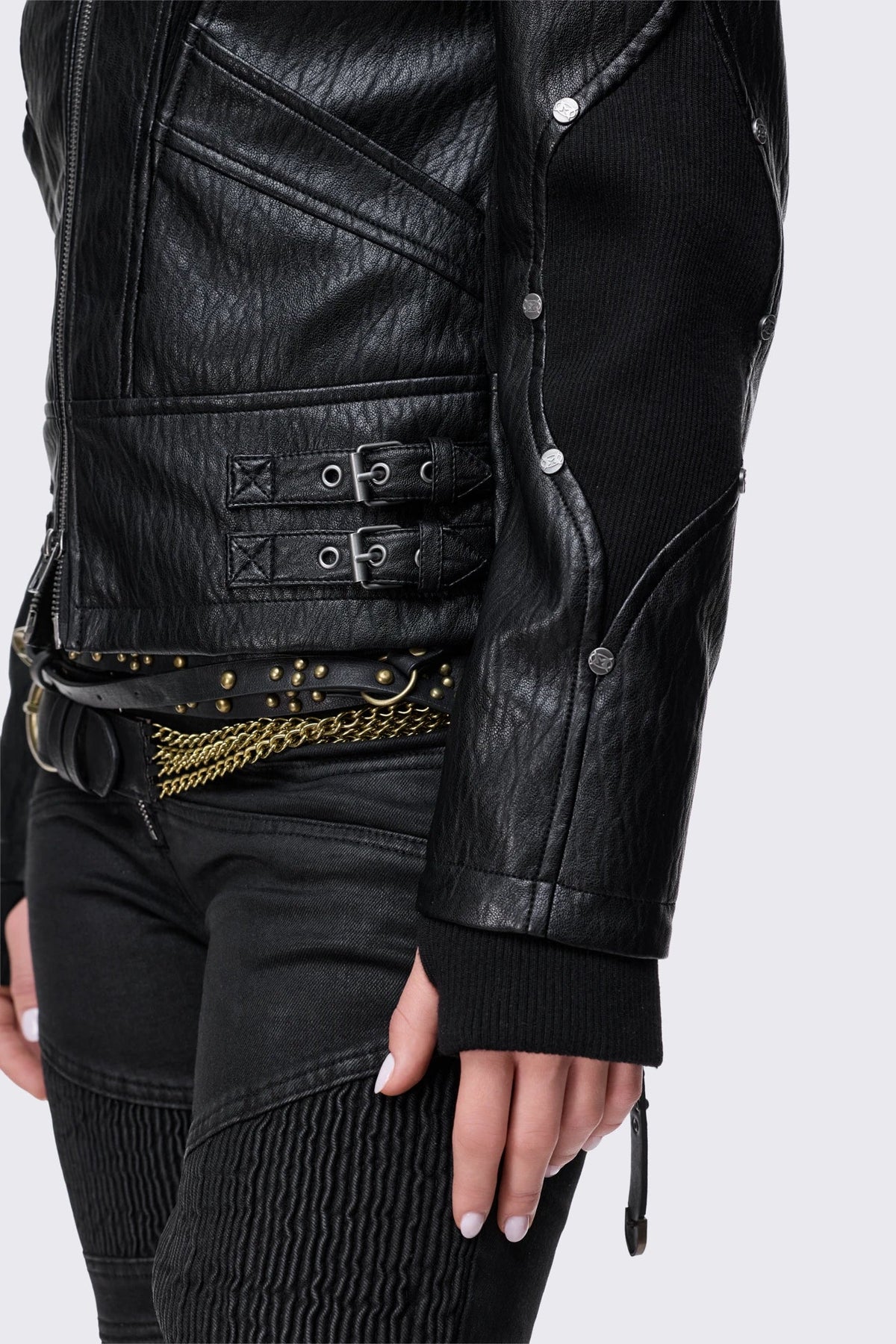 Rewind Moto Panelled Jacket
