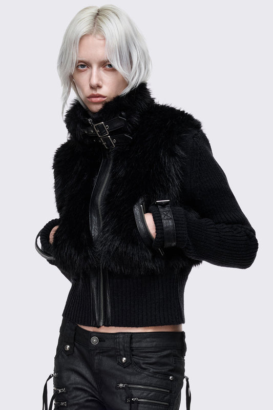 Last Light Knitted Zip Up Jacket