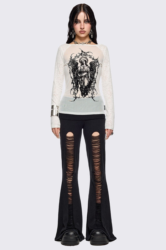 Broken Flare Pants