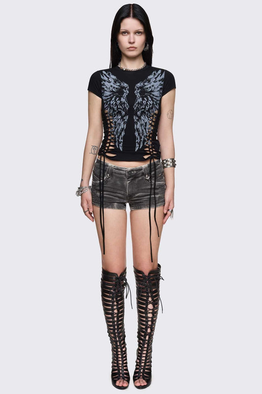 Dynasty Cut-Out Baby Tee