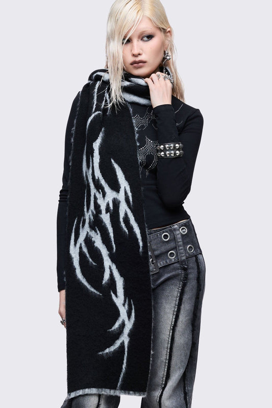 Glitch Grey Scarf