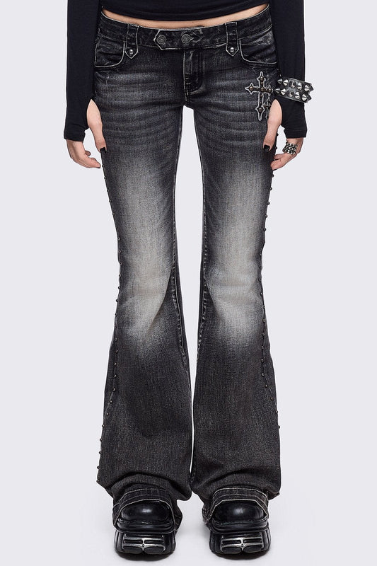 Holy Damage Flared Jeans