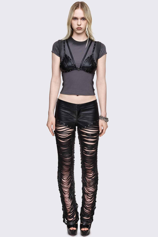 Mutiny Layered Studded Bralet Top