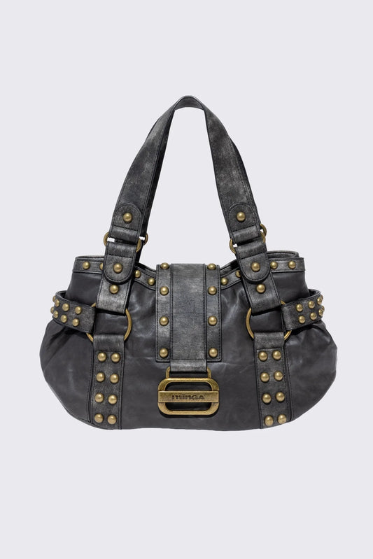 Muse Crinkled & Studded Handbag