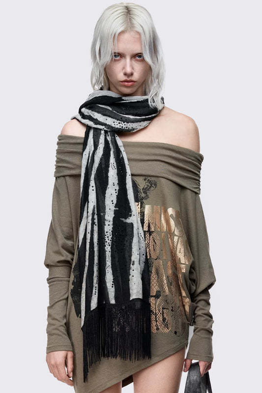 Untamed Zebra Scarf