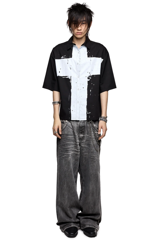 Never Saint Black Shirt