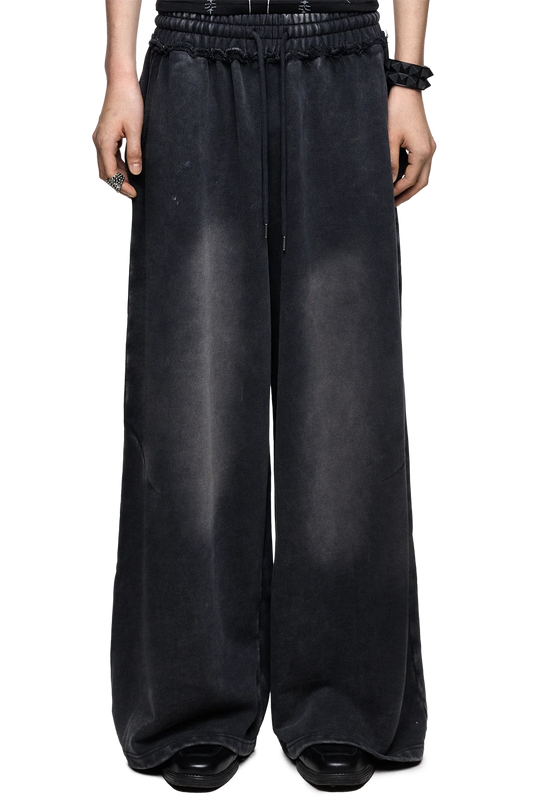 Blur Black Washed Sweatpants