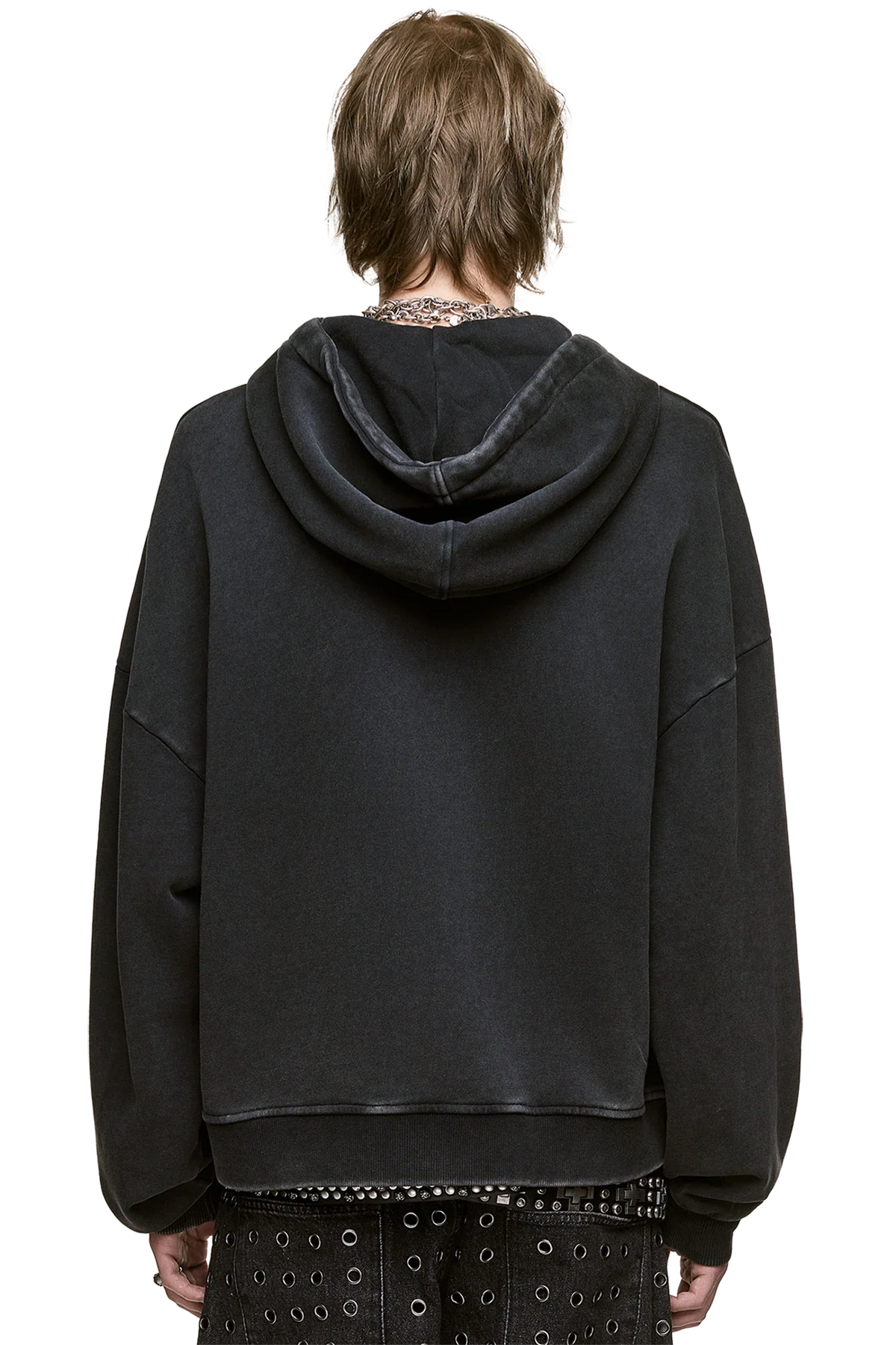 Blackout Washed Zip Up Hoodie