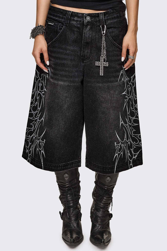 Blaze Graphic Washed Jorts