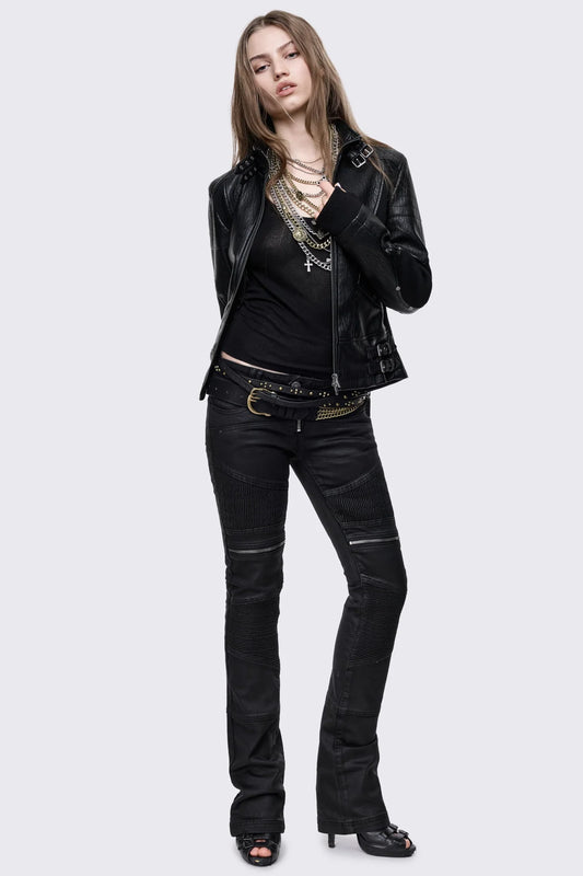 Rewind Moto Panelled Jacket