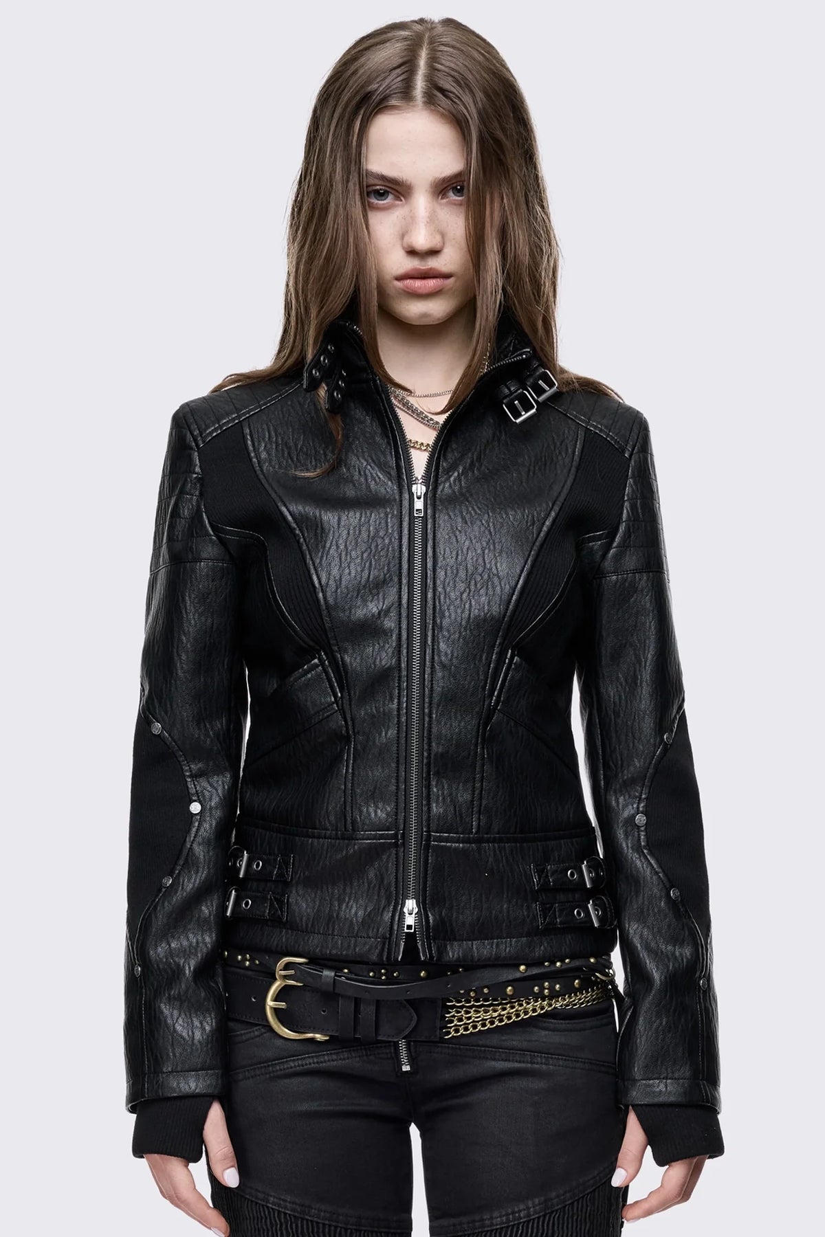 Rewind Moto Panelled Jacket