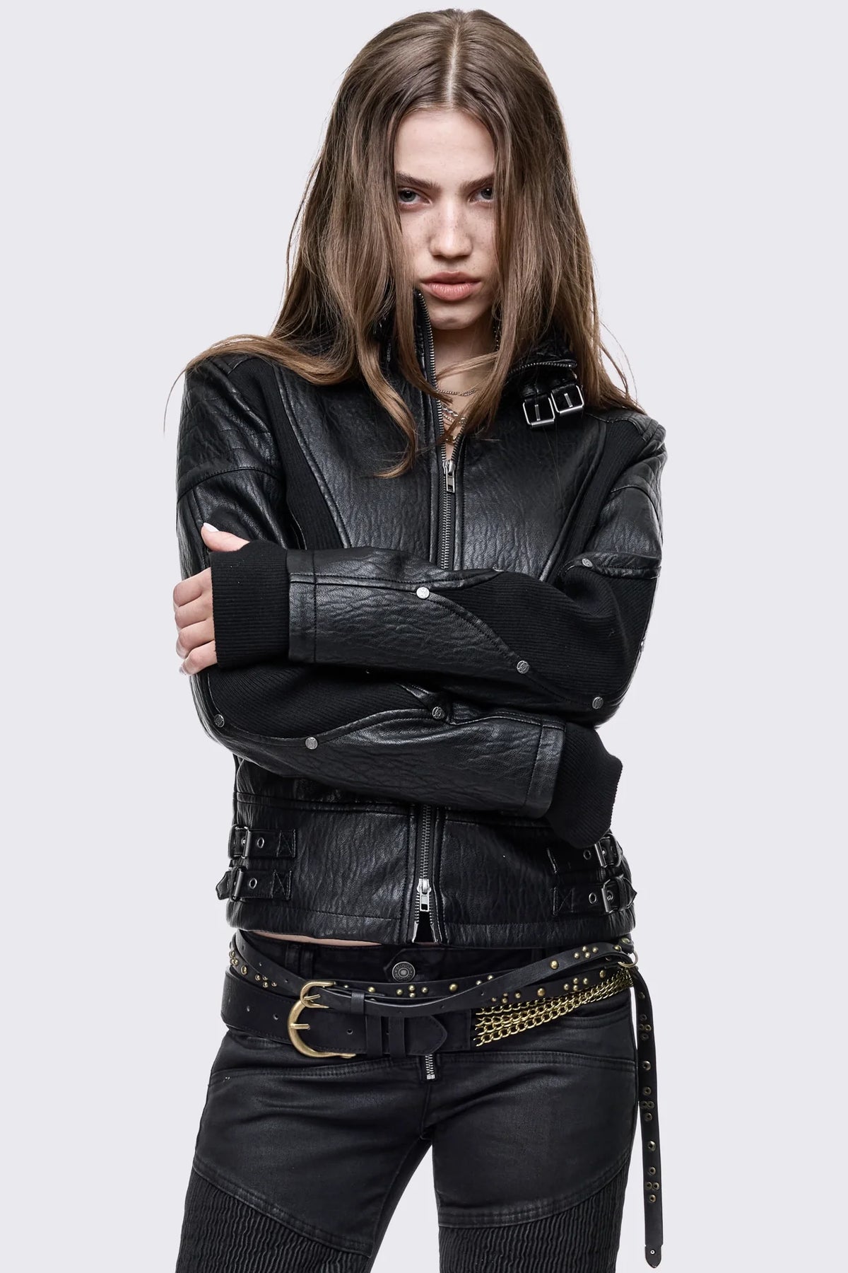 Rewind Moto Panelled Jacket