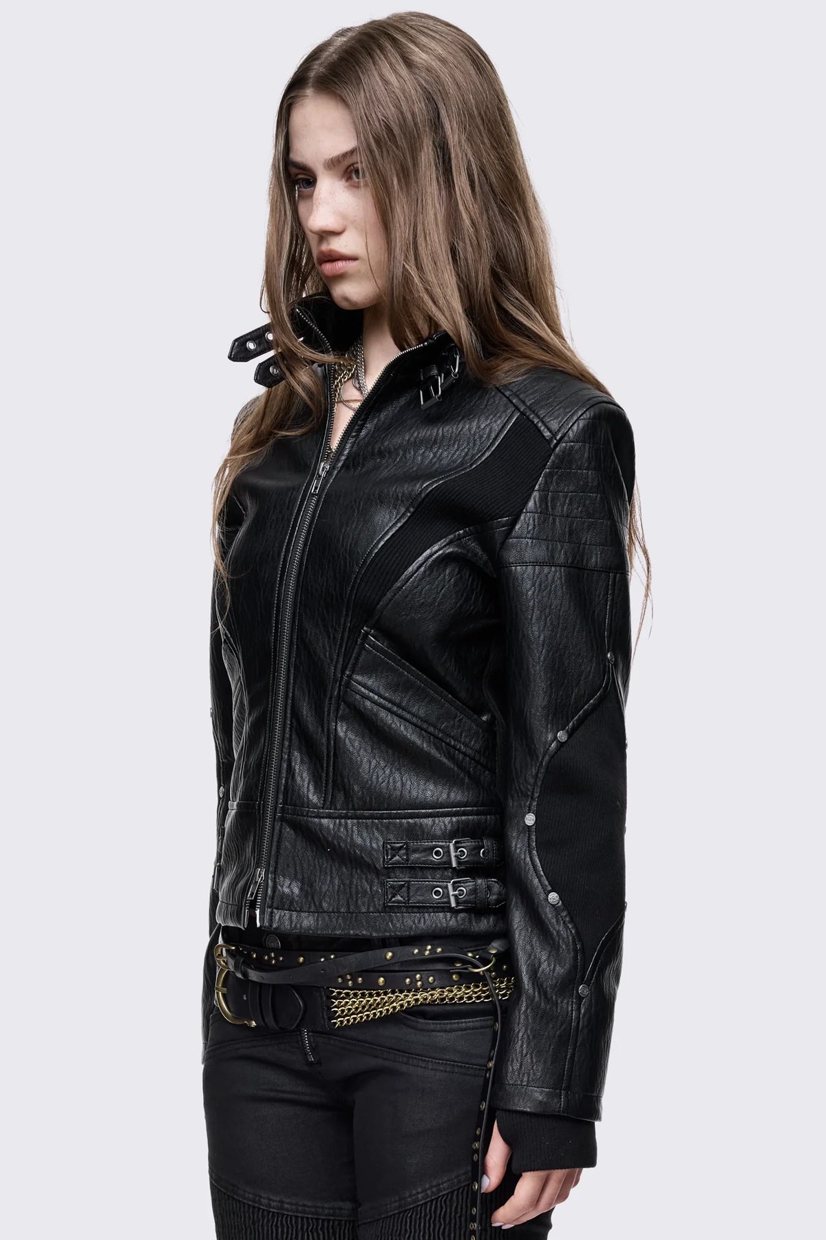 Rewind Moto Panelled Jacket