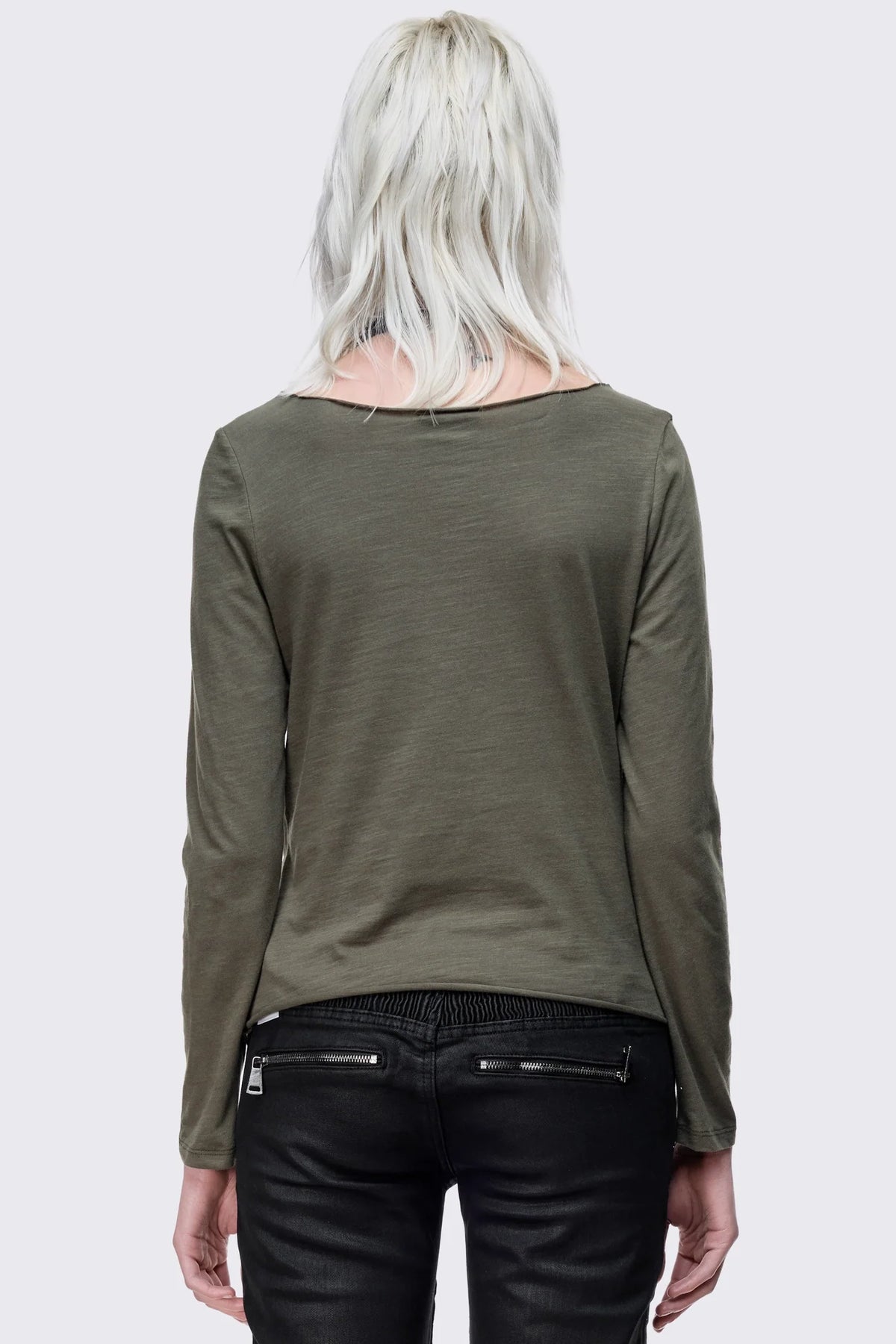 Addiction Washed Long Sleeve Top