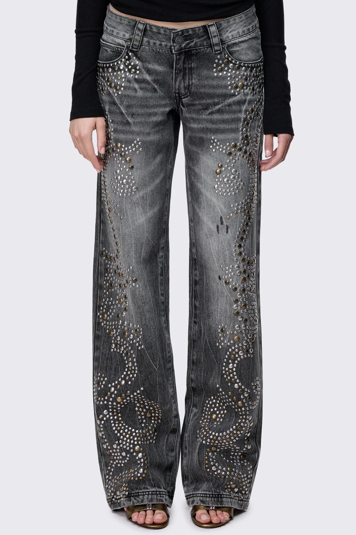 Anthem Studded Straight Jeans