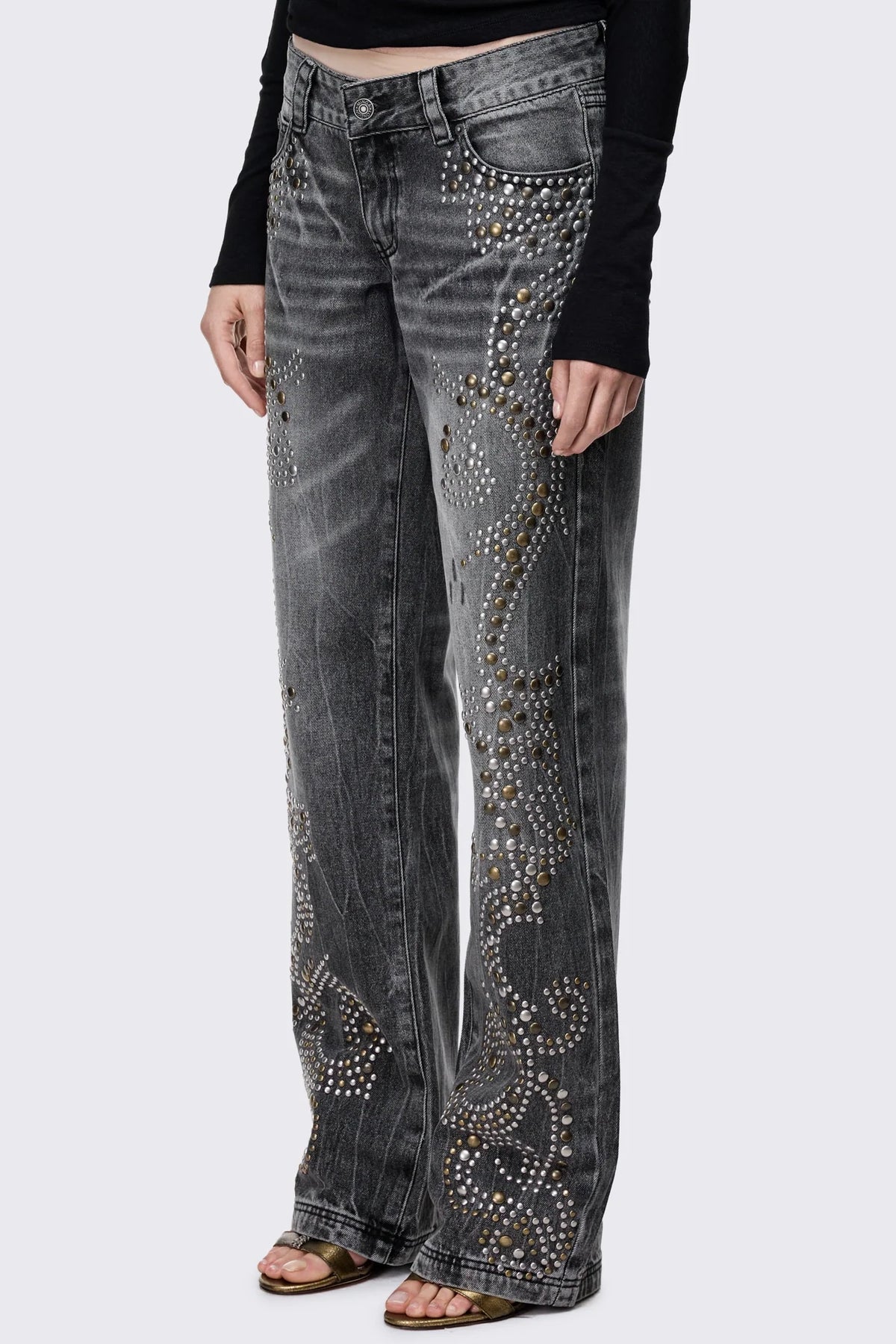Anthem Studded Straight Jeans