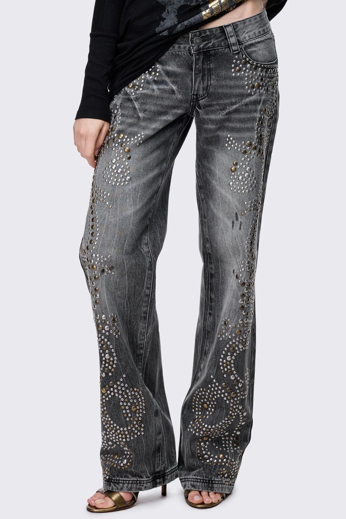 Anthem Studded Straight Jeans