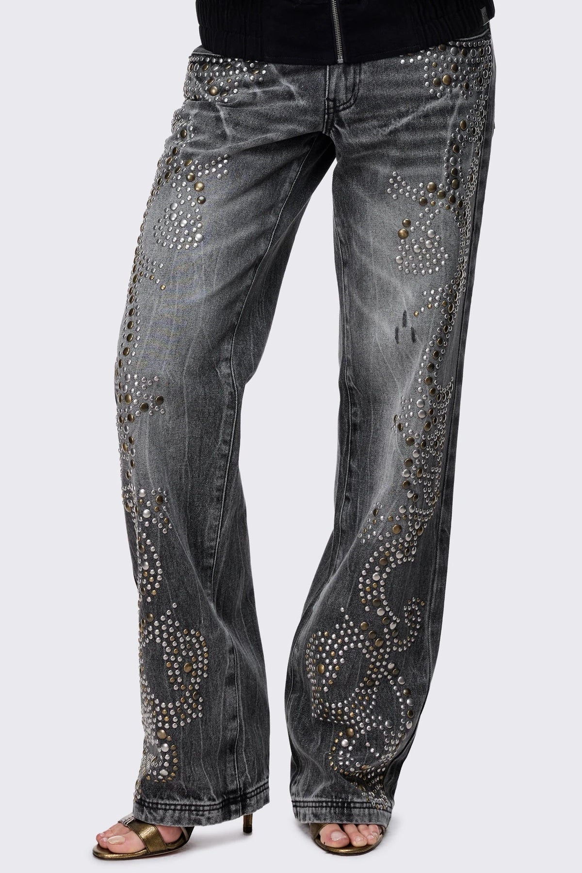 Anthem Studded Straight Jeans