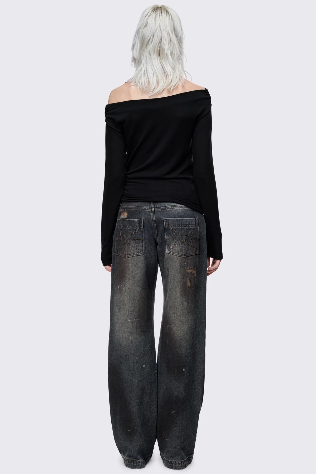 Maria Black Off-Shoulder Top