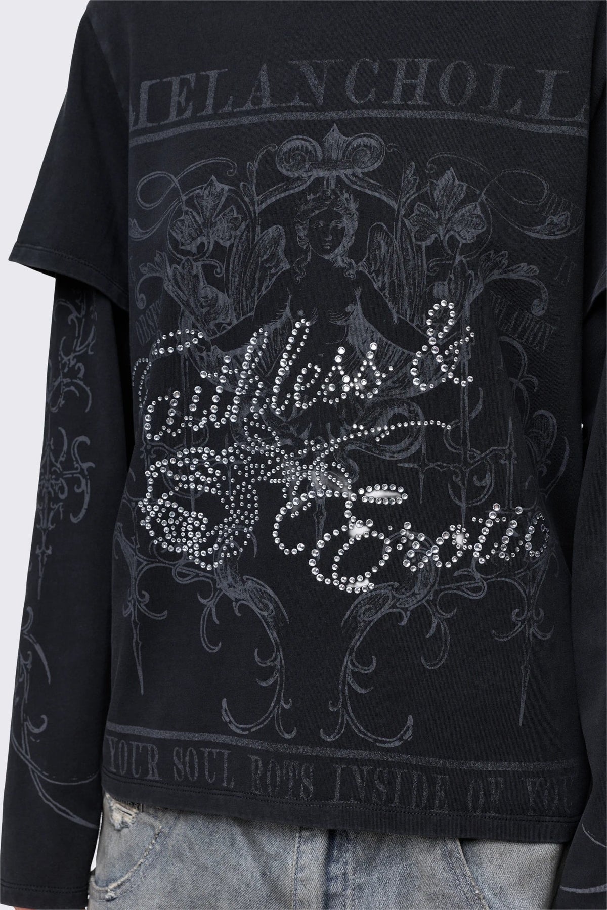 Melancholia Graphic Layered T-shirt