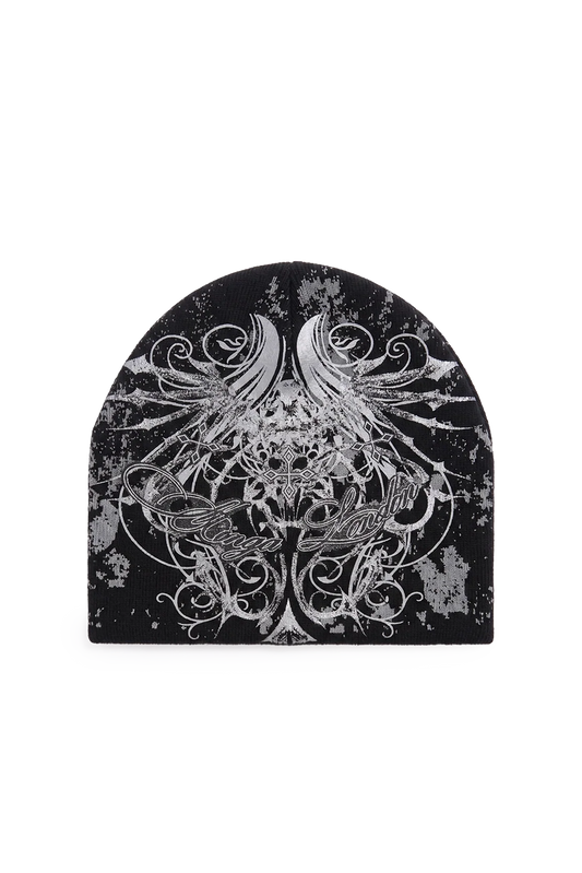 Chrome Angel Black Beanie