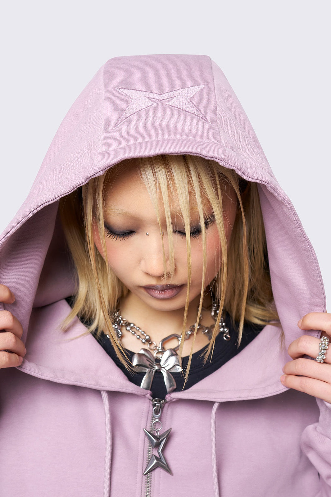 Mia Pink Zip Up Hoodie