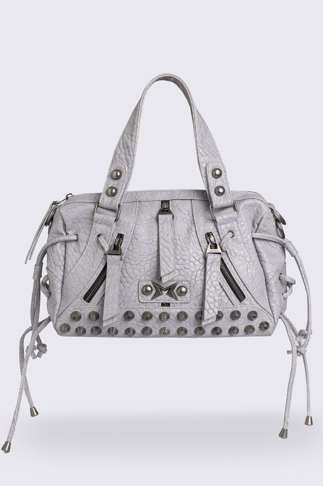 Alba Studded Faux Leather Shoulder Bag