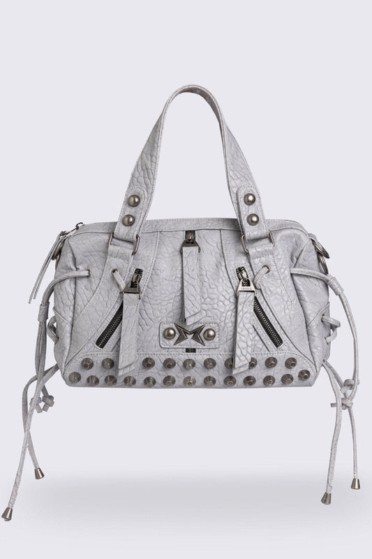 Alba Studded Faux Leather Shoulder Bag
