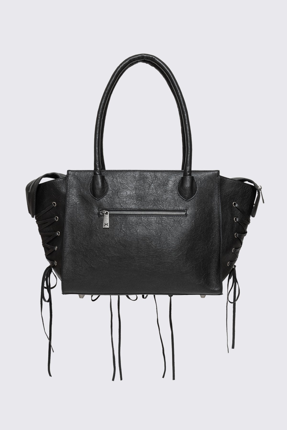 Avery Lace-Up Shoulder Bag
