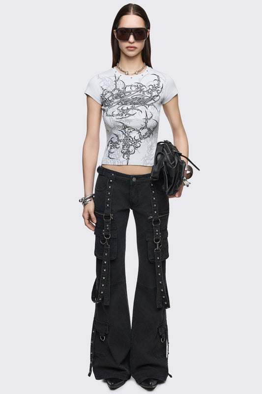 Bruise Cargo Flared Jeans