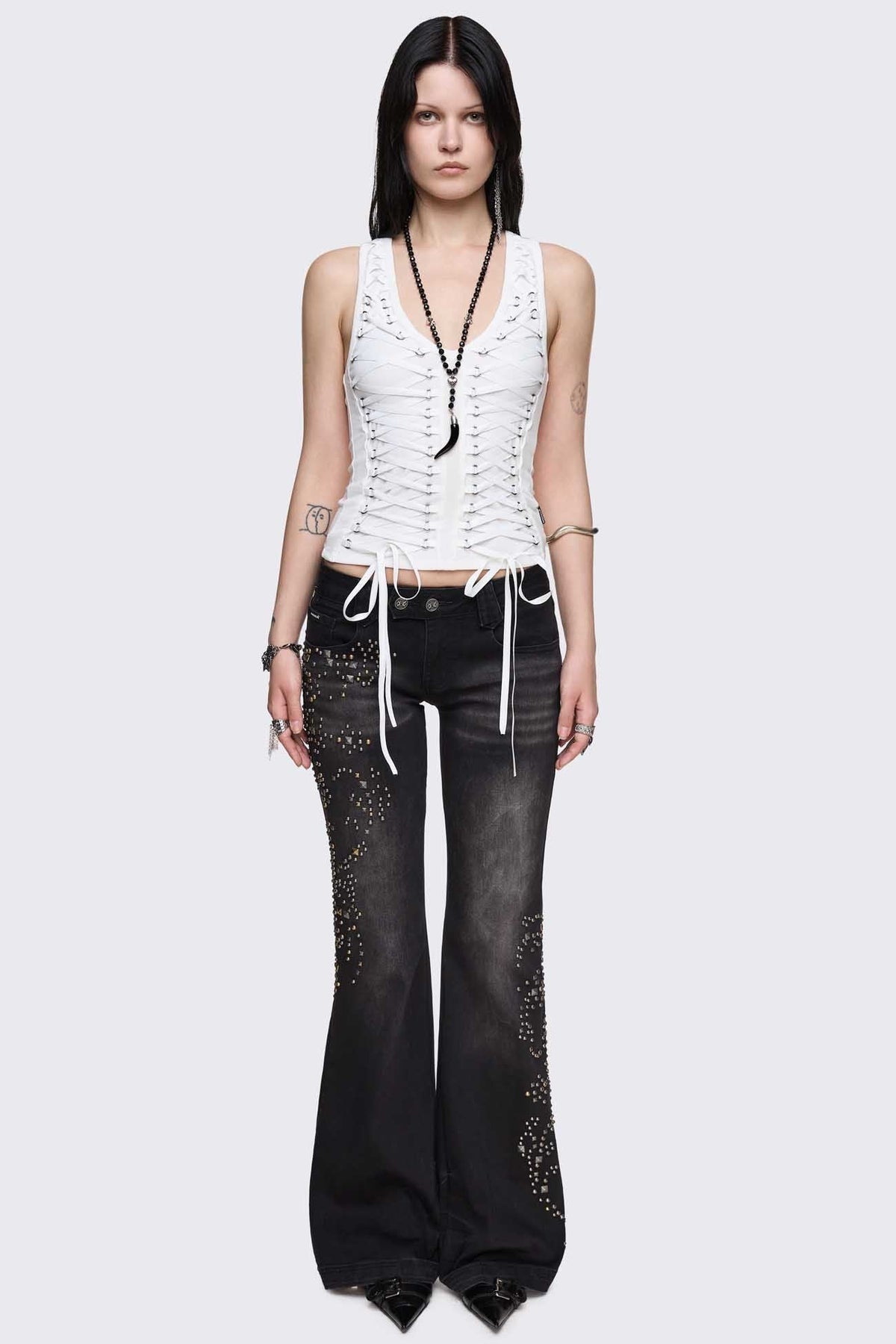 Courtney Lace-Up Top