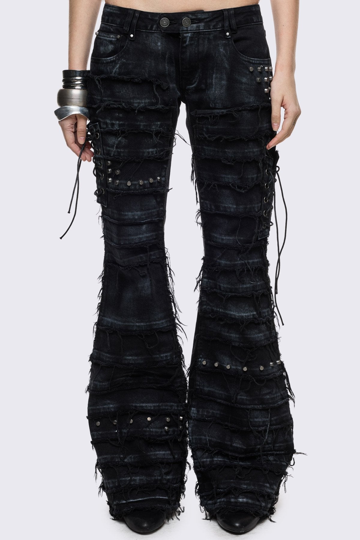 Dash Distressed Flared Jeans
