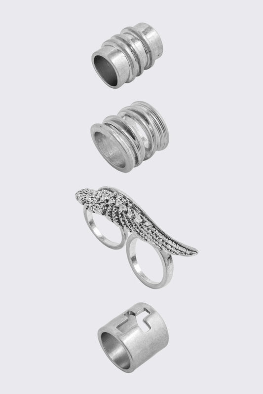 Dusty Wings Ring Set