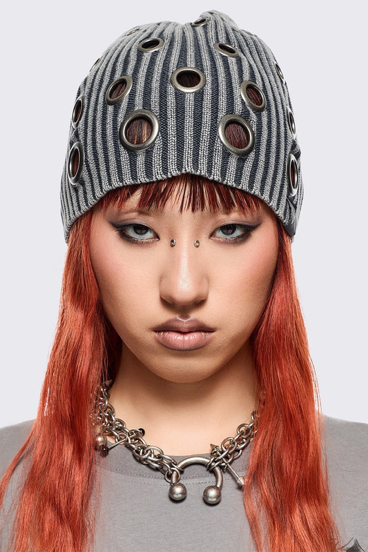 Elektra Grey Beanie