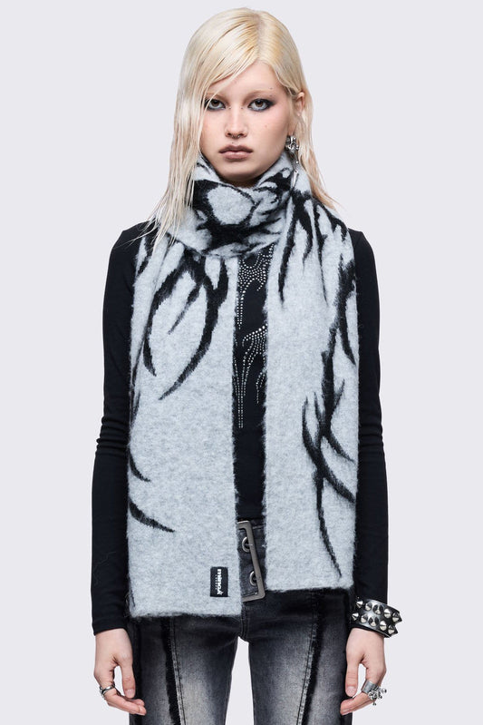 Glitch Grey Scarf