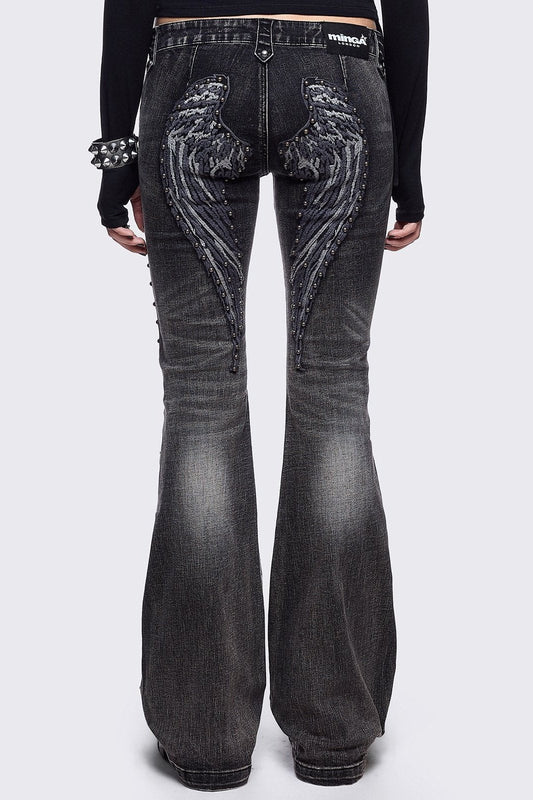 Holy Damage Flared Jeans