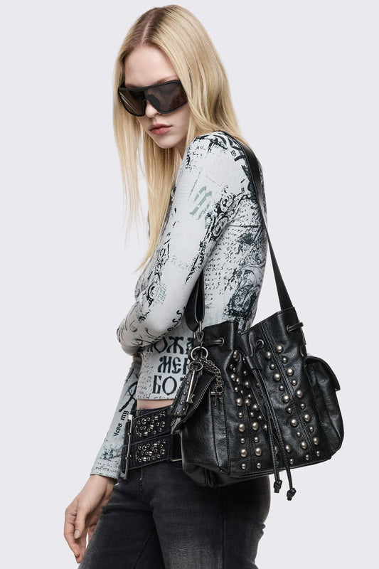 Kara Faux Leather Bucket Bag