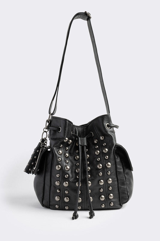 Kara Faux Leather Bucket Bag