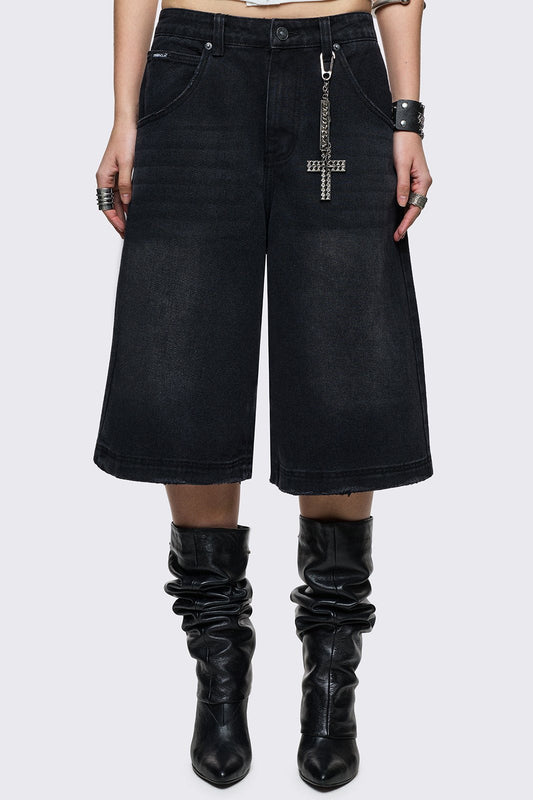 Black Washed Jorts