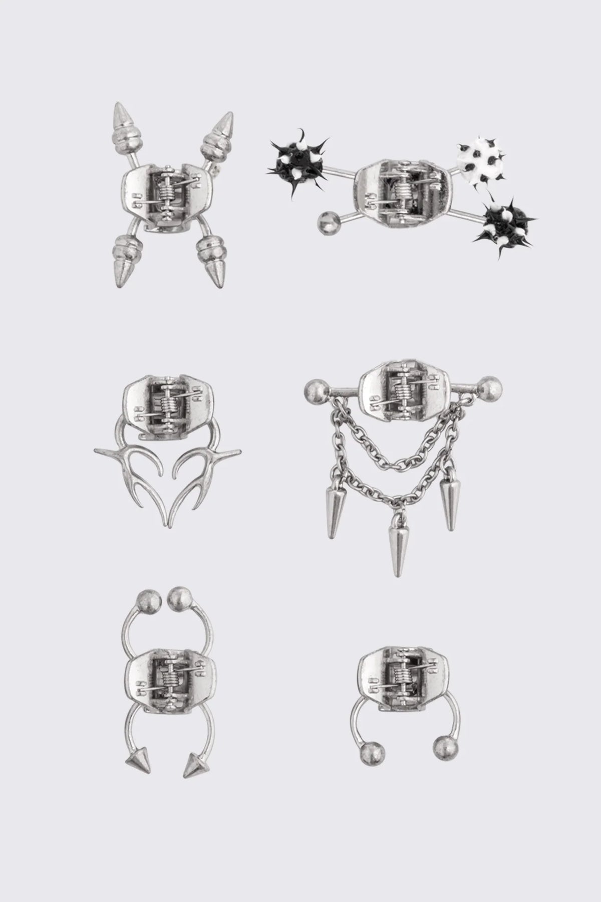 Pierce It Studs Hair Clips