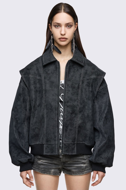 Static Bomber Jacket