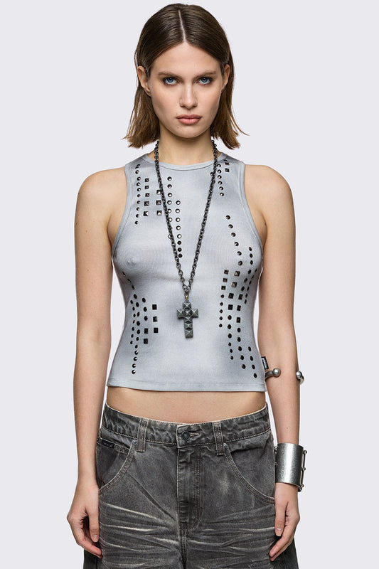 Zinc Washed Vest Top